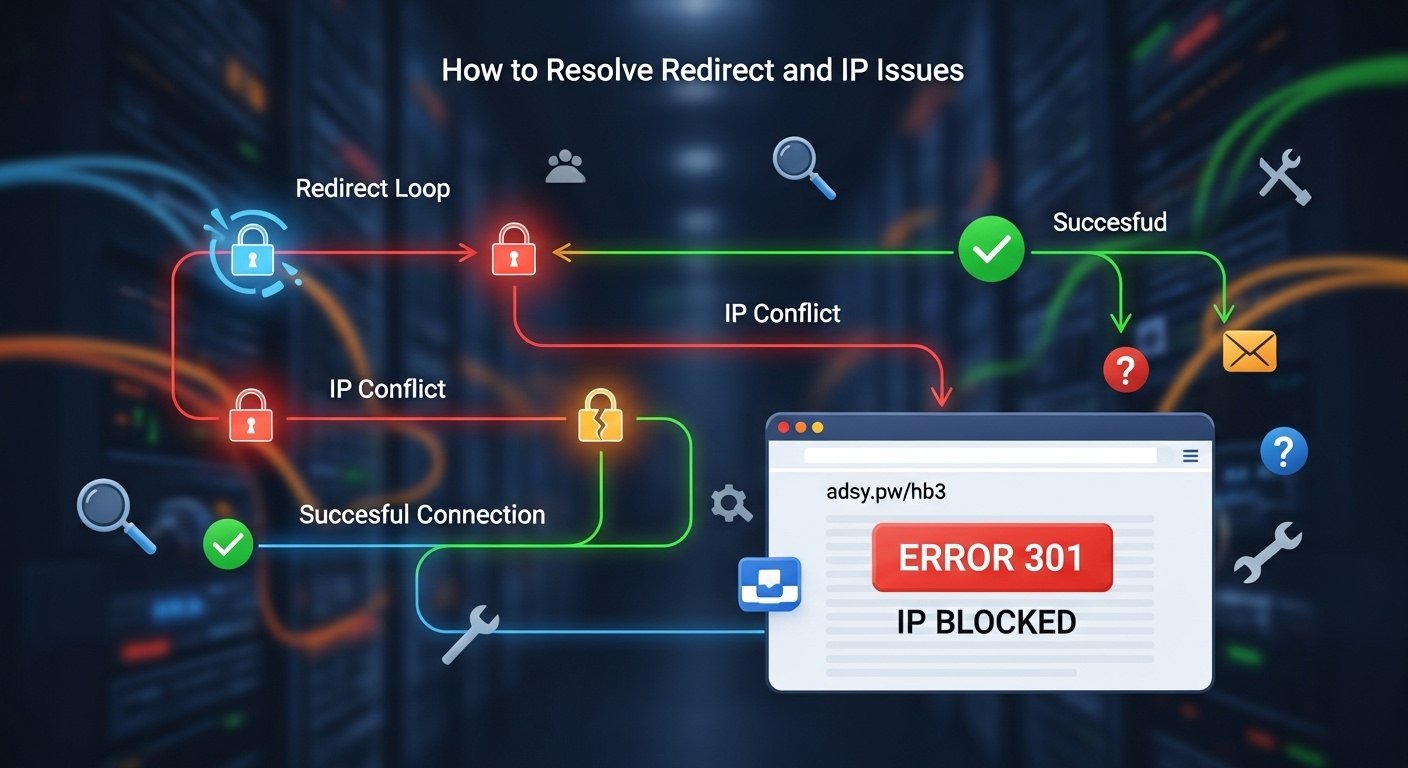 adsy.pw/hb3: How to Resolve Redirect and IP Issues